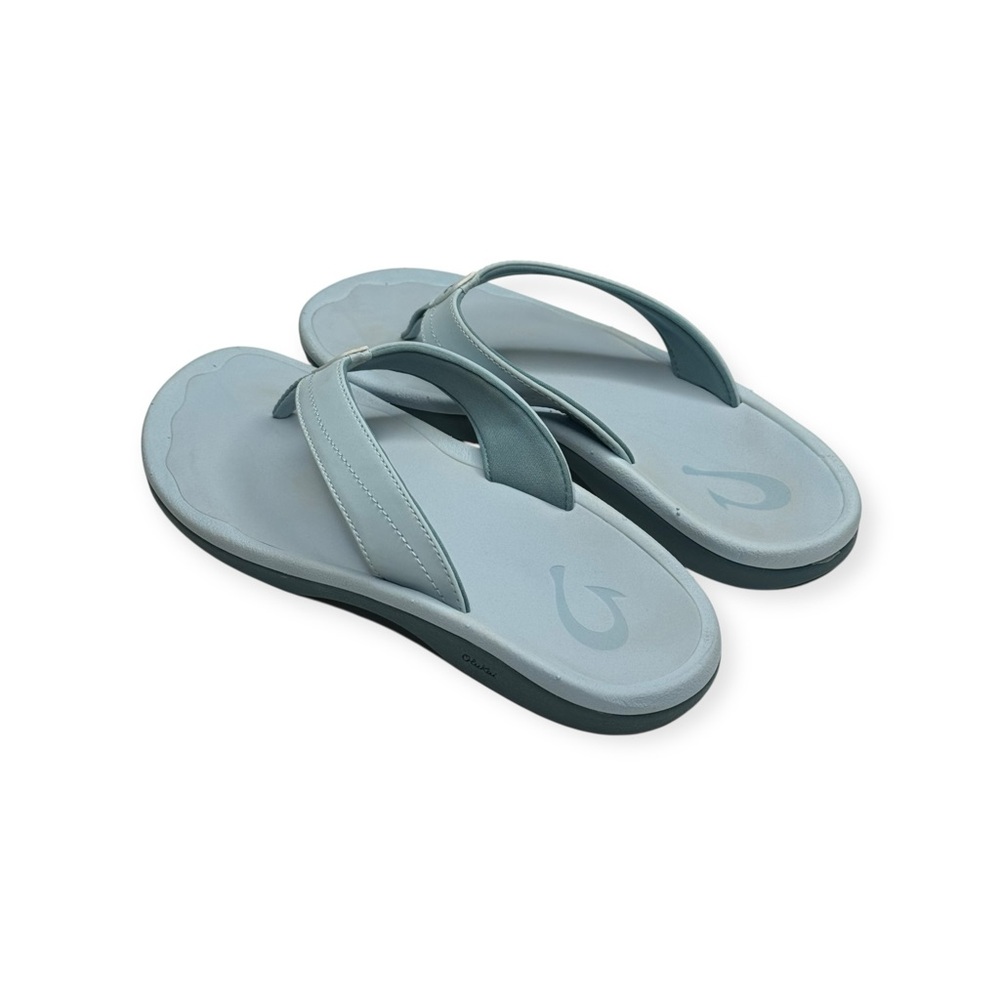 Olukai ʊ Ohana Wet Quick Dry Flip Flops ʊ Misty Light Powder Blue ʊ 8M 38 ʊ - Picture 6 of 16